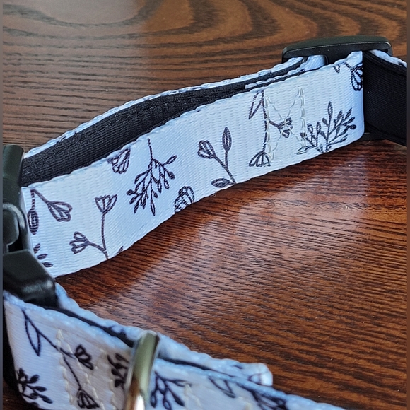 2 /$15 New Tella & Stella Designer Dog Collar Black Baccara Size Large - Picture 6 of 9